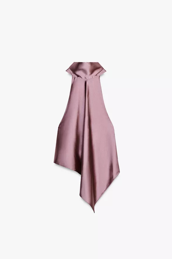 ASYMMETRIC HALTER TOP | Zara US