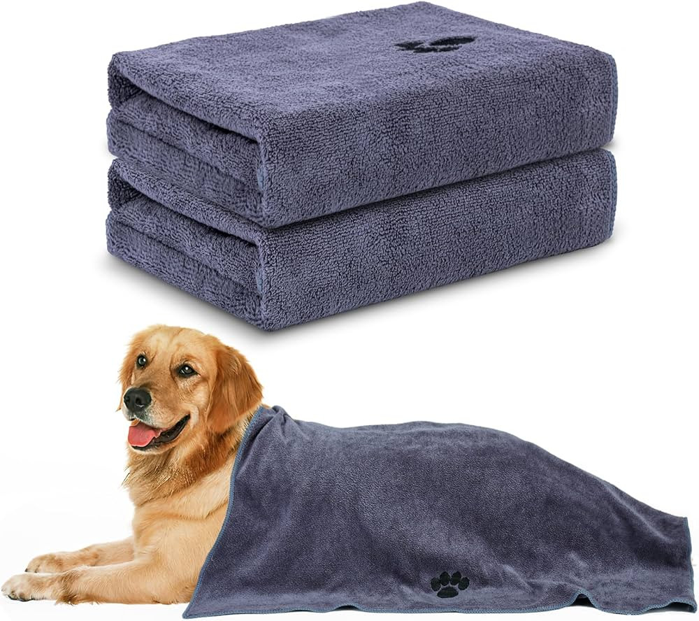 Microfiber Dog Towels for Drying Dogs,40'' X 23.6'', Super Absorbent and Soft Pet Grooming Towel,... | Amazon (US)