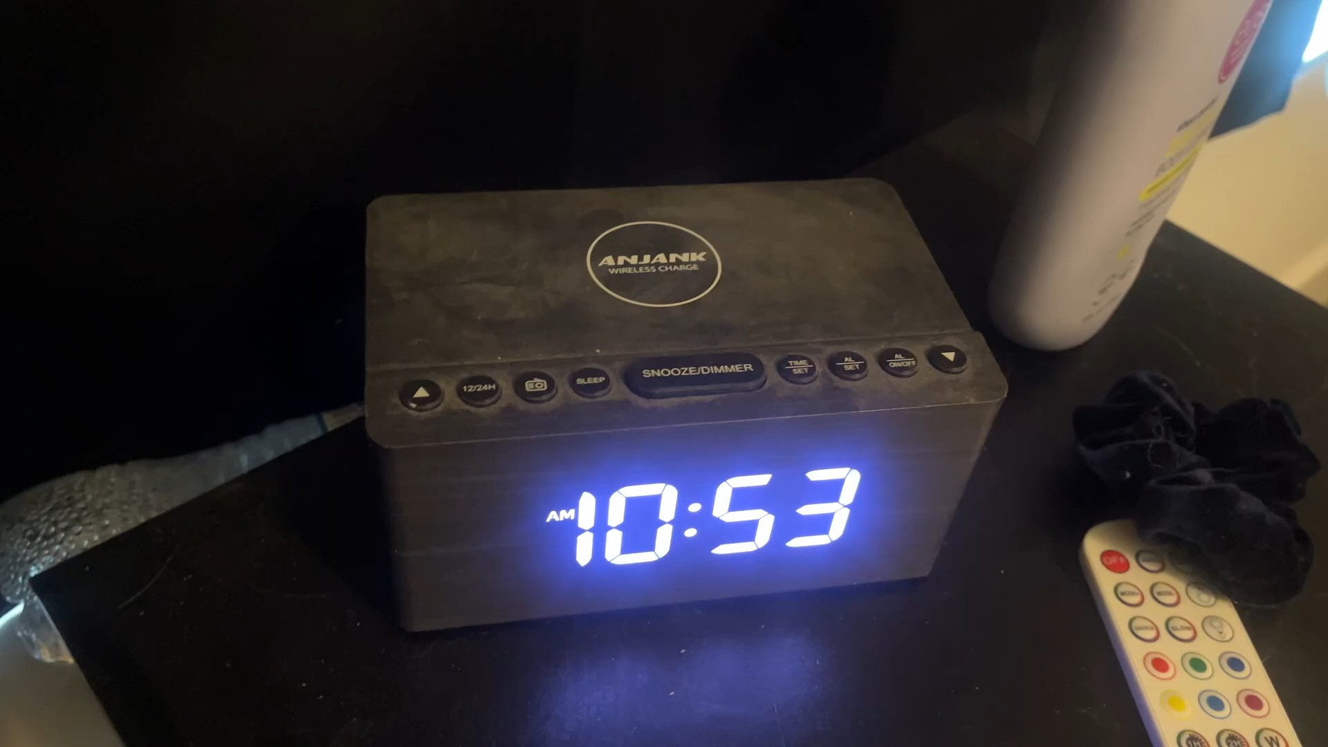 This wooden alarm clock is a total bedroom upgrade! 🪵⏰ The ANJANK clock has built-in wireless charging right on top — just set your phone down and it charges overnight. It also has FM radio, 9 wake-up sounds, dual alarm, adjustable LED brightness, and a USB charging port. Perfect for your nightstand and super easy to use. Grab it through the link below — it's only $27.98 on Amazon! #alarmclock #woodenclock #wirelesscharging #bedroomdecor #amazonhome #amazonfinds #nightstand #homegadgets #techgadgets #bedroomessentials 

 #LTKHome #LTKSaleAlert #LTKMens