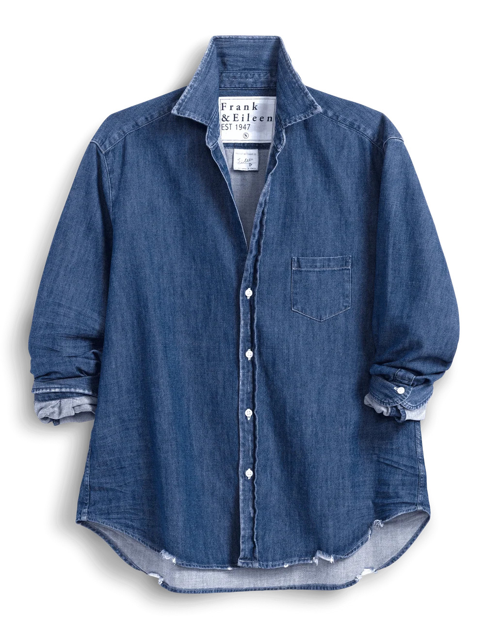 EILEEN Distressed Indigo Wash, Famous Denim | Frank & Eileen