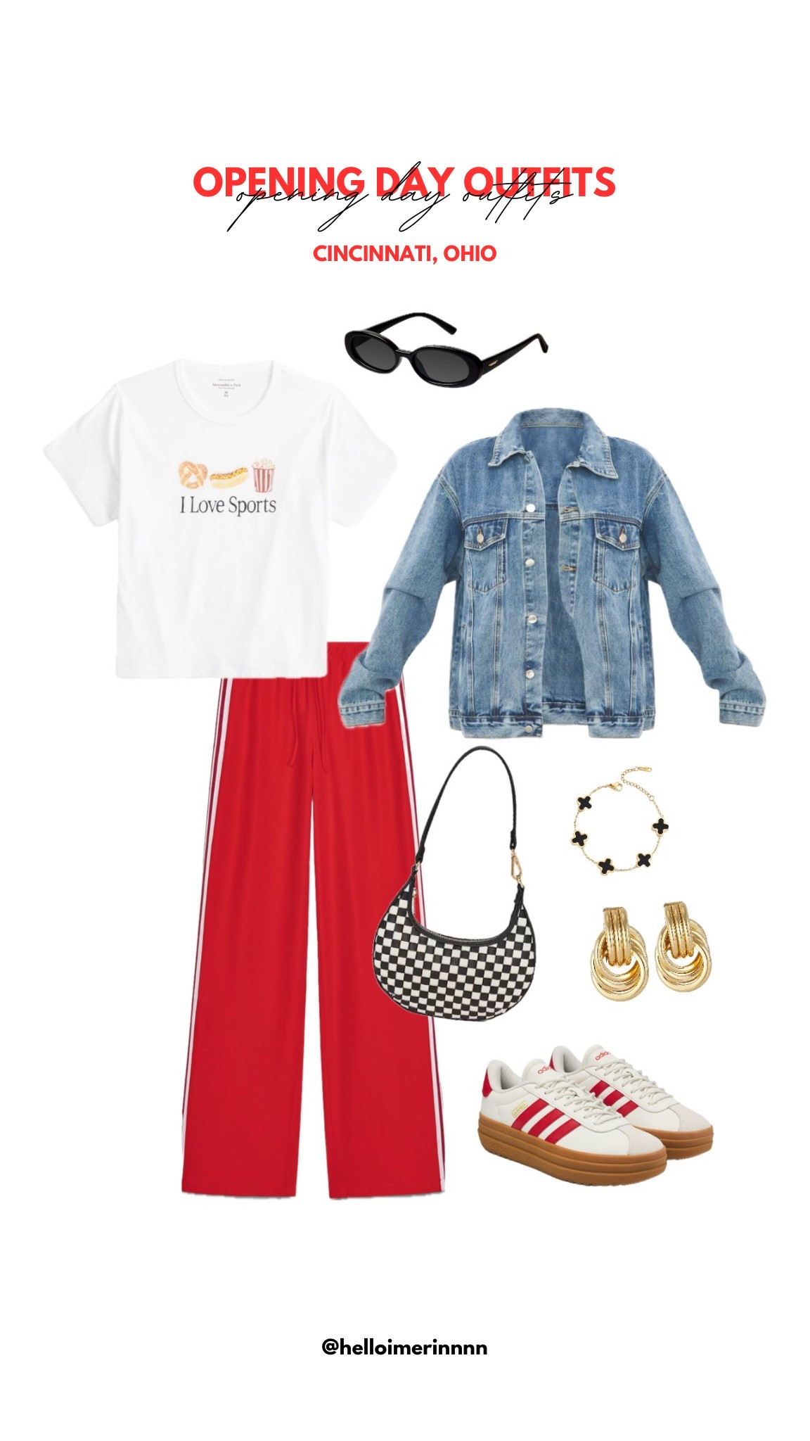 Cincinnati Reds Opening Day outfit inspo ❤️⚾️

#openingday #redsopeningday #cincinnatiredsopeningday #cincinnatireds #redsbaseball #baseballootd #baseballgameootd #baseballgameoutfitinspo #baseballgameoutfits #redsgame #redsgameootd #redsgameoutfitinspo 

#LTKStyleTip #LTKSeasonal #LTKFindsUnder50