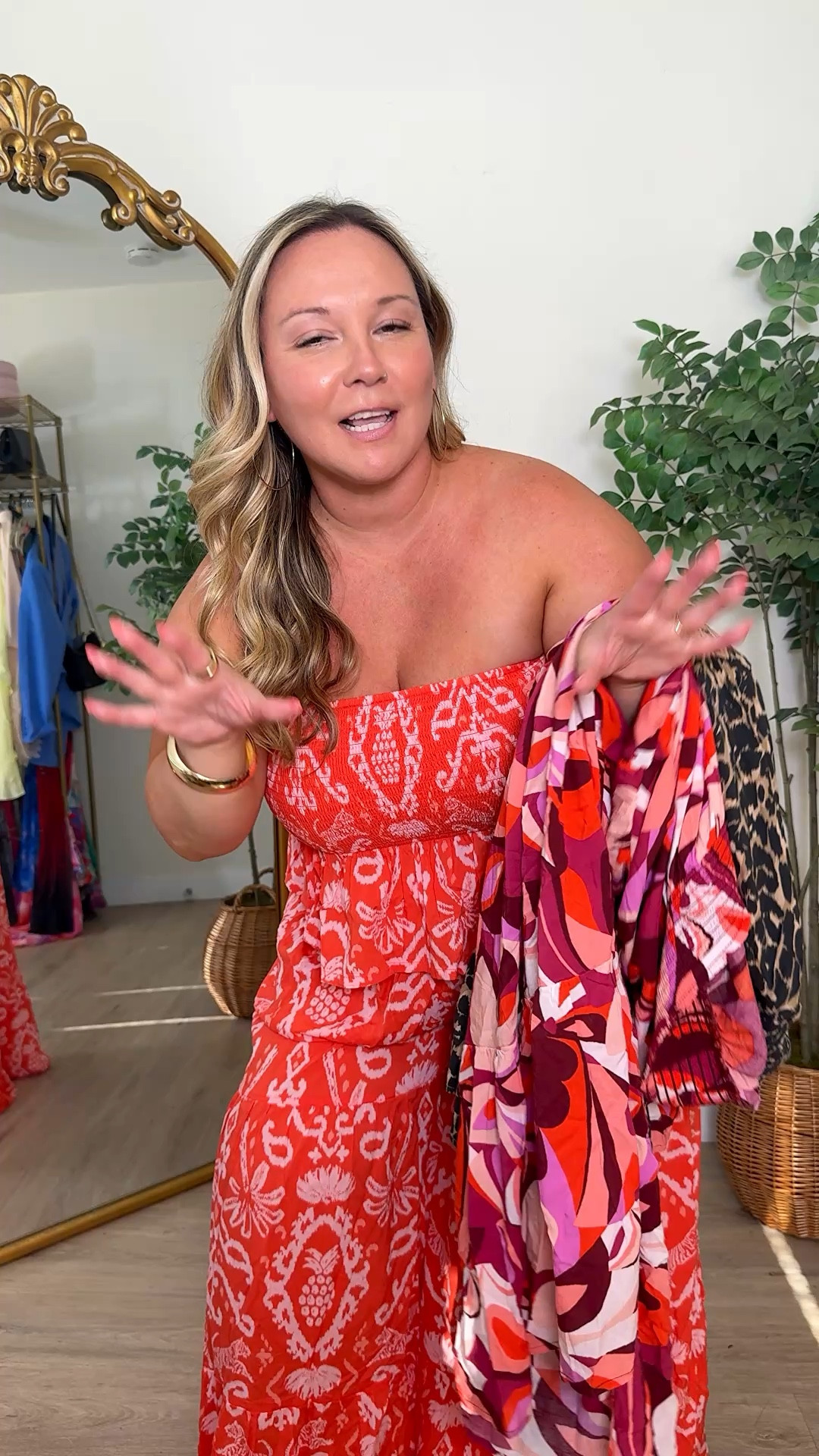 @Aerie party pants are back this year in 5 new colors and prints! Do not miss these! Thick thigh and curvy friendly, especially great if you hate wearing shorts! Flowy and lightweight- these sold out so fast last year! 
Size LARGE SHORT in the pants 
Size LARGE in the matching tube top 
Halter size LARGE 

Petite style, spring style, midsize style, vacation style, curvy style, summer outfit, aerie, American Eagle, travel style, resort wear 

#LTKSeasonal #LTKPetite #LTKMidsize