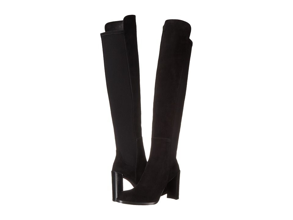 Stuart Weitzman - Hijack (Black Suede) Women's Pull-on Boots | 6pm