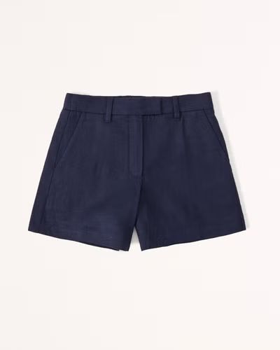 Premium Linen Tailored Short | Abercrombie & Fitch (US)