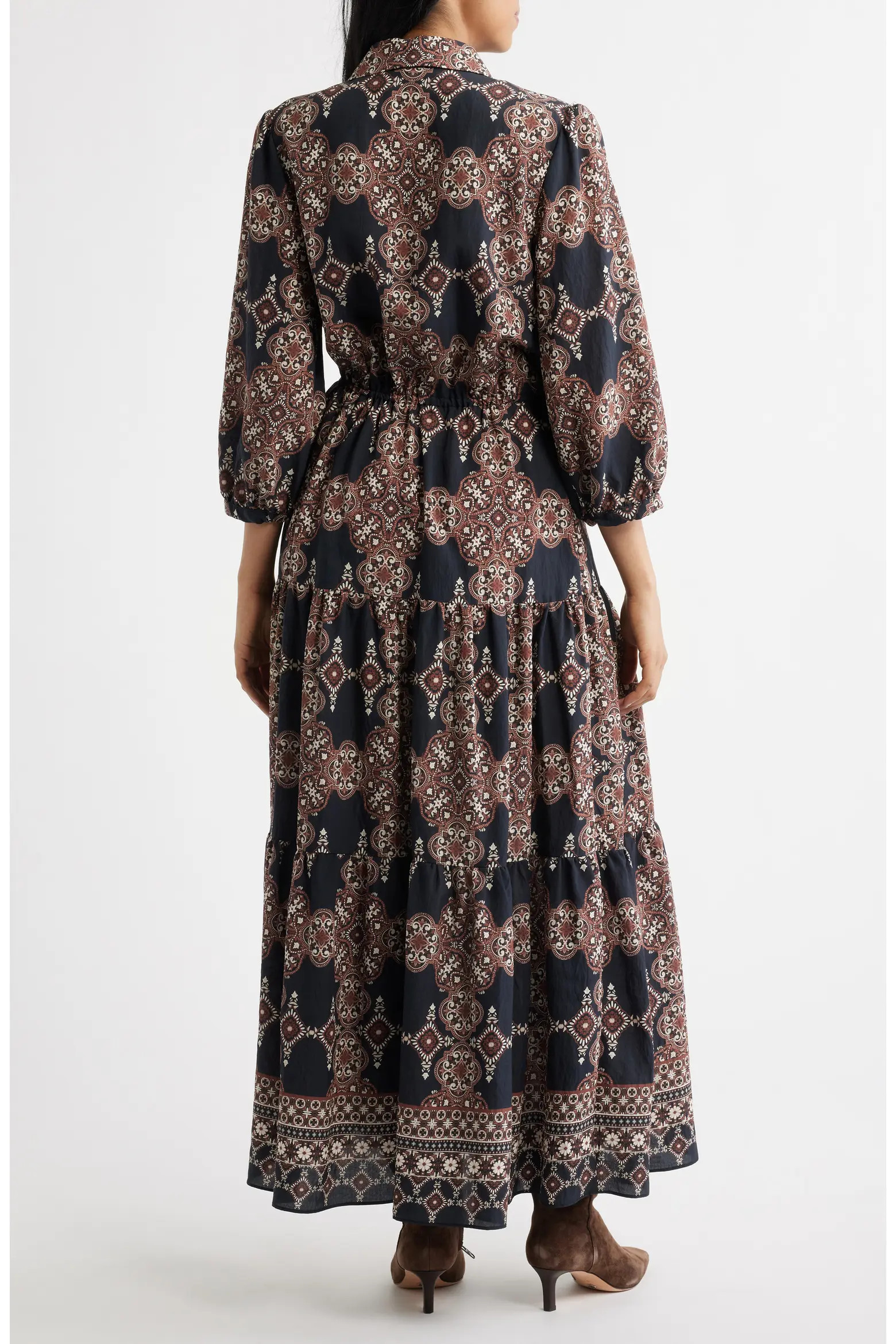Mixed Paisley Long Sleeve Shirtdress (Women) | Nordstrom | Nordstrom