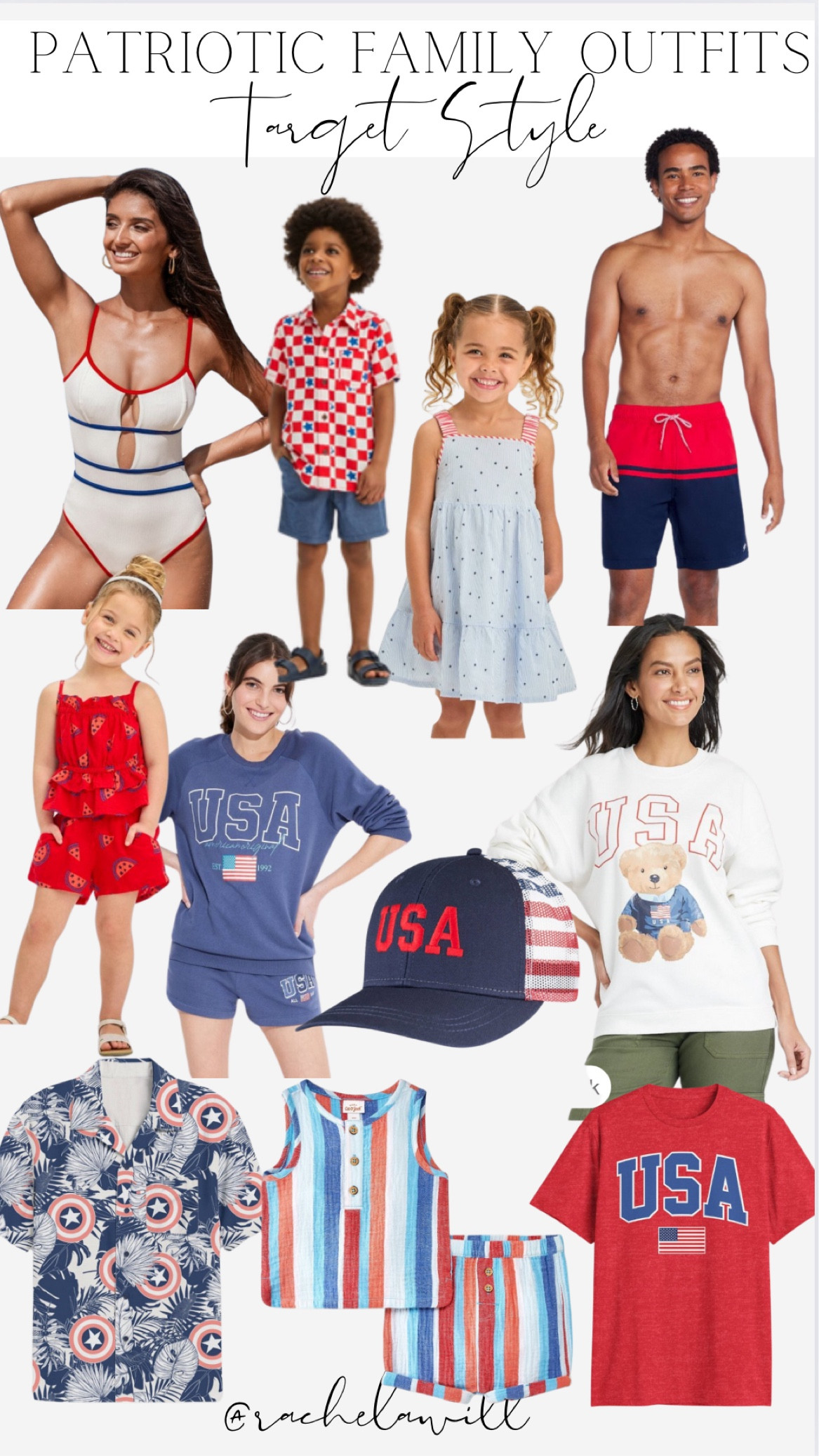 Last minute Fourth of July outfits for the whole family 🇺🇸🎆 

How fun and affordable are these! 

#target #targetsummer #targetfourthofjuly #fourthofjuly #holidays #summer #summeroutfits #family #familyoutfits #familysummer #fourthofjulyoutfits #patriotic #patrioticoutfits #redwhiteandblue

#LTKKids #LTKSeasonal #LTKFamily
