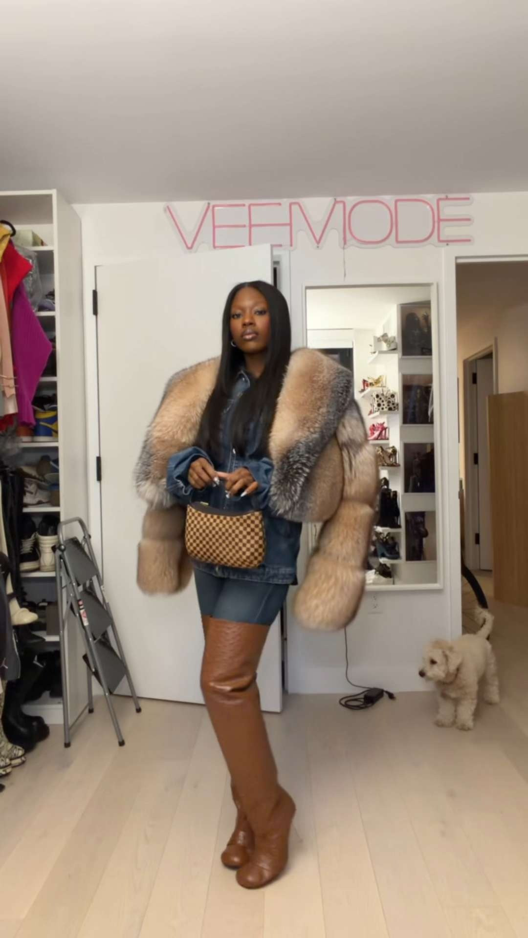 Winter ootd! Layering with different jackets and these knee high boots to stay warm in this New York weather.  

 #LTKSeasonal #LTKFindsUnder100