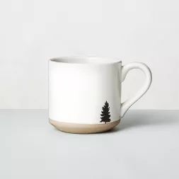 Black Tree Imprinted Stoneware Mug White - Hearth & Hand™ with Magnolia | Target