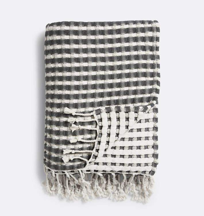 Two-Tone Waffle Knit Throw | Rejuvenation
