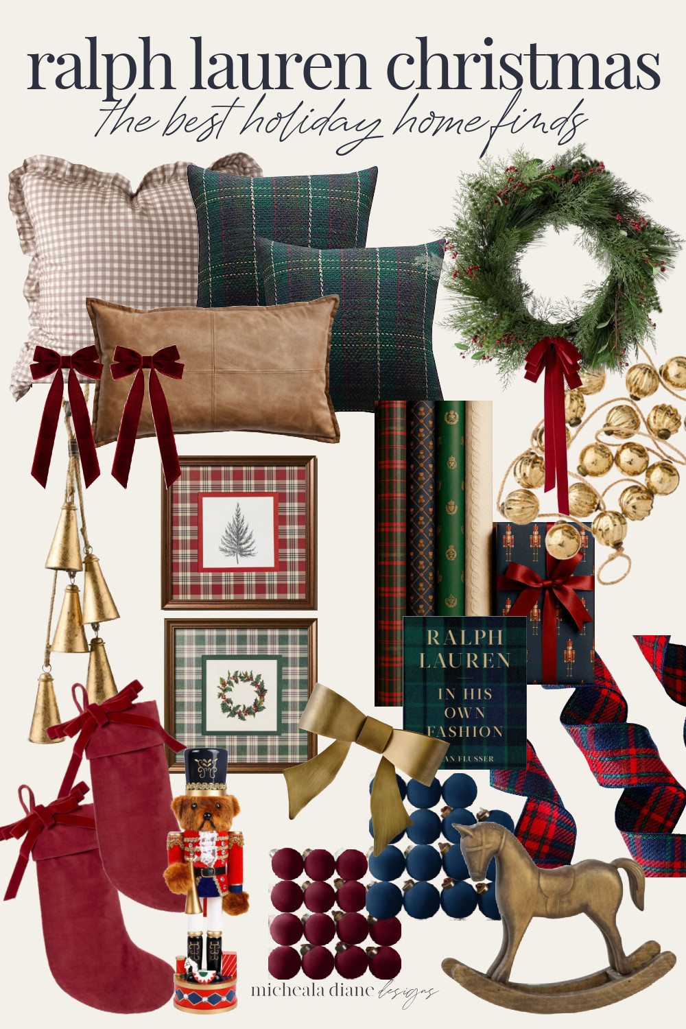 Bring home the timeless elegance of a Ralph Lauren Christmas 🎄—think rich plaids, velvet bows, warm brass, and cozy textures that feel classic yet refined. Shop my curated holiday finds to create that effortlessly luxurious, heritage-inspired look at home. ✨ #RalphLaurenChristmas #HolidayHomeDecor #LTKHome 

 #LTKHoliday #LTKSeasonal #LTKHome