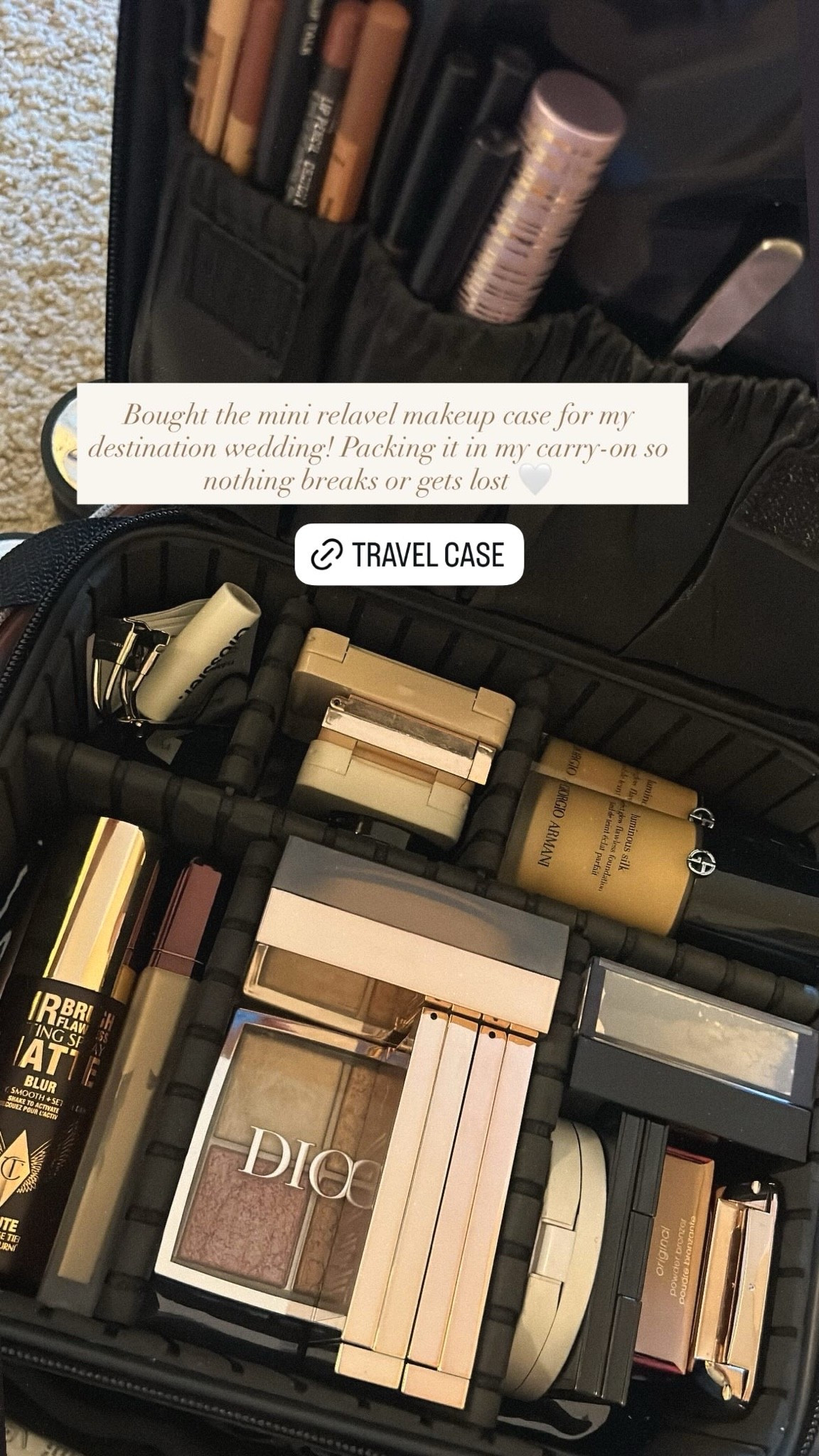 Travel makeup case I’m taking with me for my destination wedding!

#LTKgrwm #LTKWedding #LTKTravel