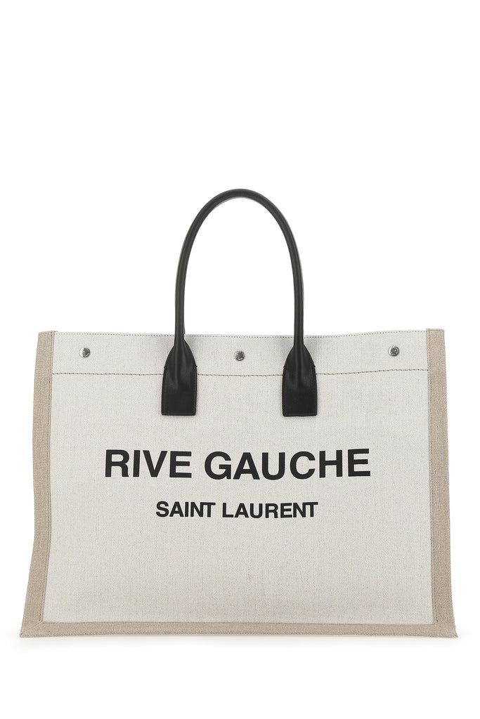 Saint Laurent Rive Gauche Logo Tote Bag | Cettire Global