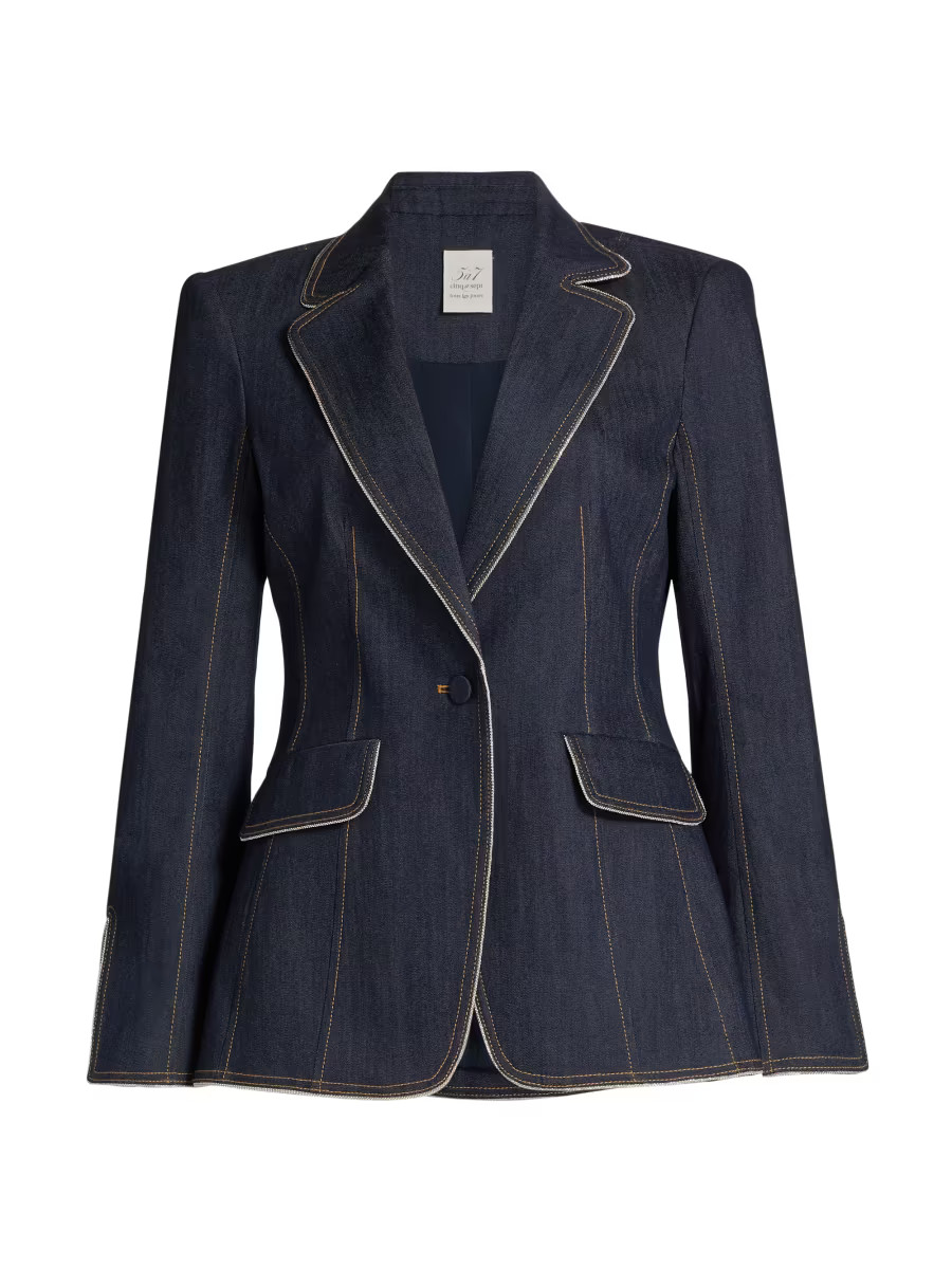 Danicka Zipper Trim Blazer | Saks Fifth Avenue