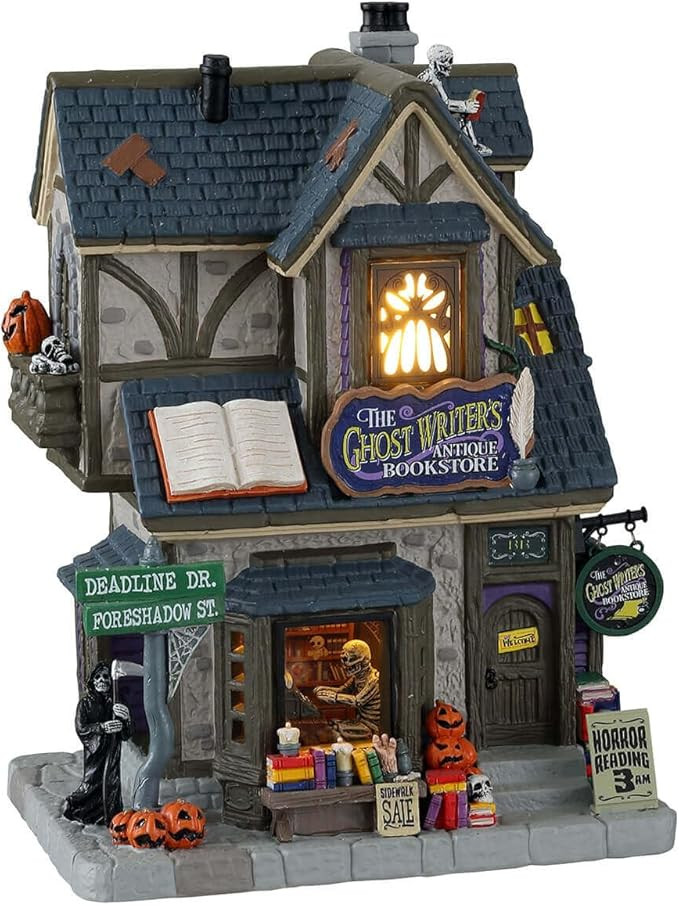 Lemax The Ghost Writer's Antique Bookstore #15729 | Amazon (US)