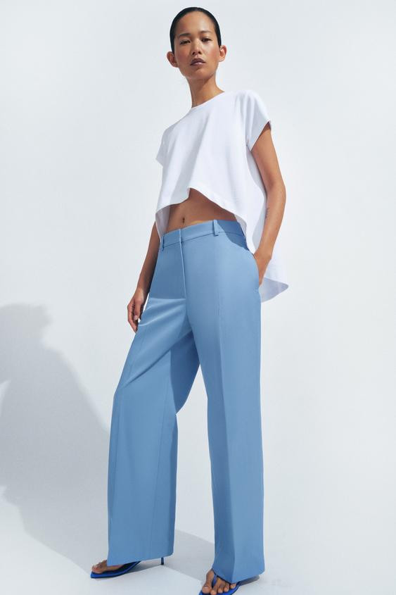 ZW COLLECTION STRAIGHT LEG PANTS | Zara US
