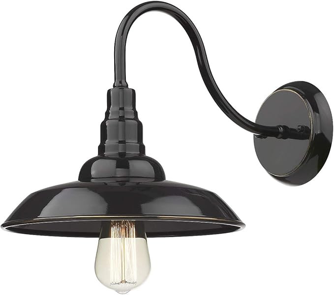 Bestshared Outdoor Barn Light, Farmhouse Gooseneck Light, Exterior Wall Sconce, Industrial Wall M... | Amazon (US)