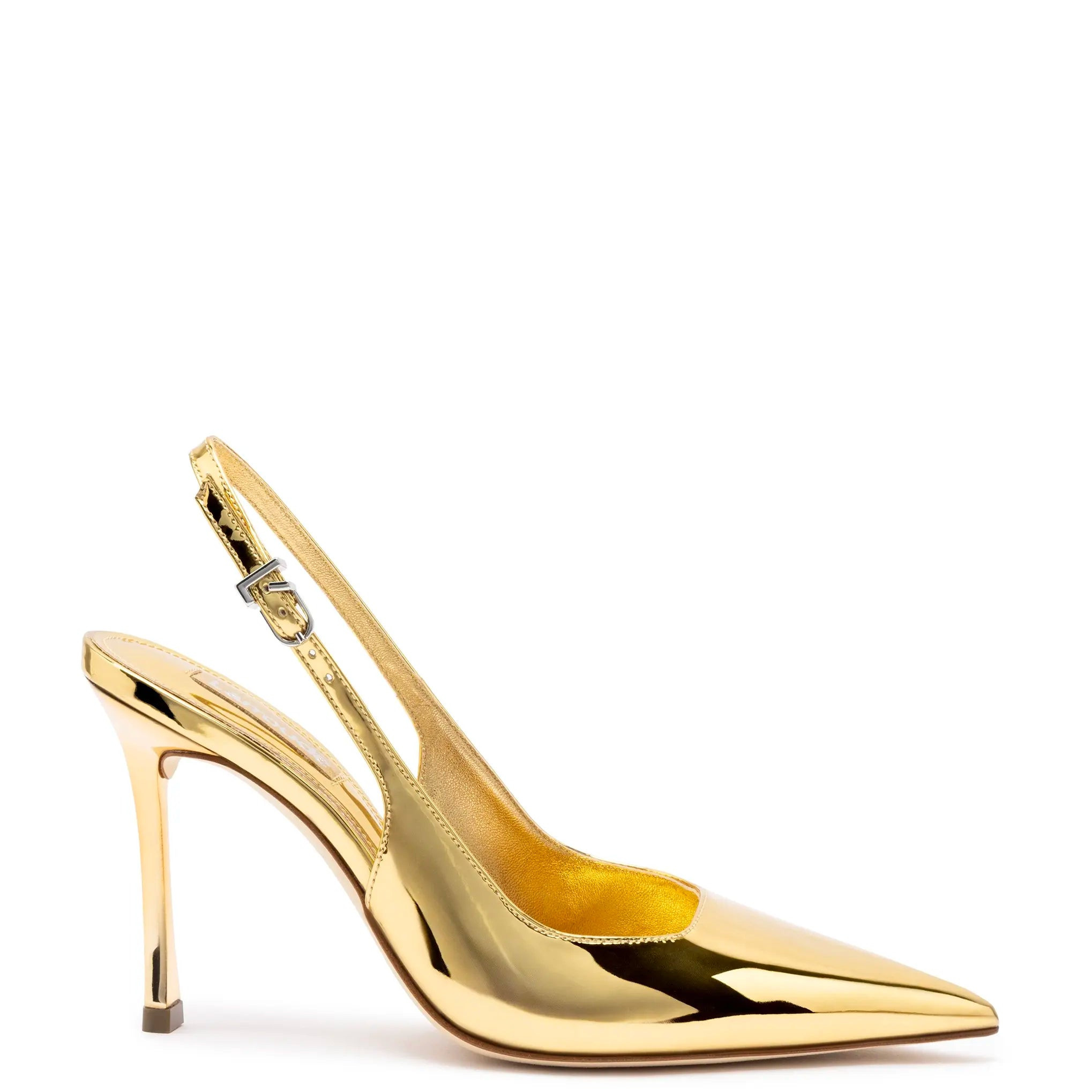 Kaitlan Pump In Gold Specchio | Larroude