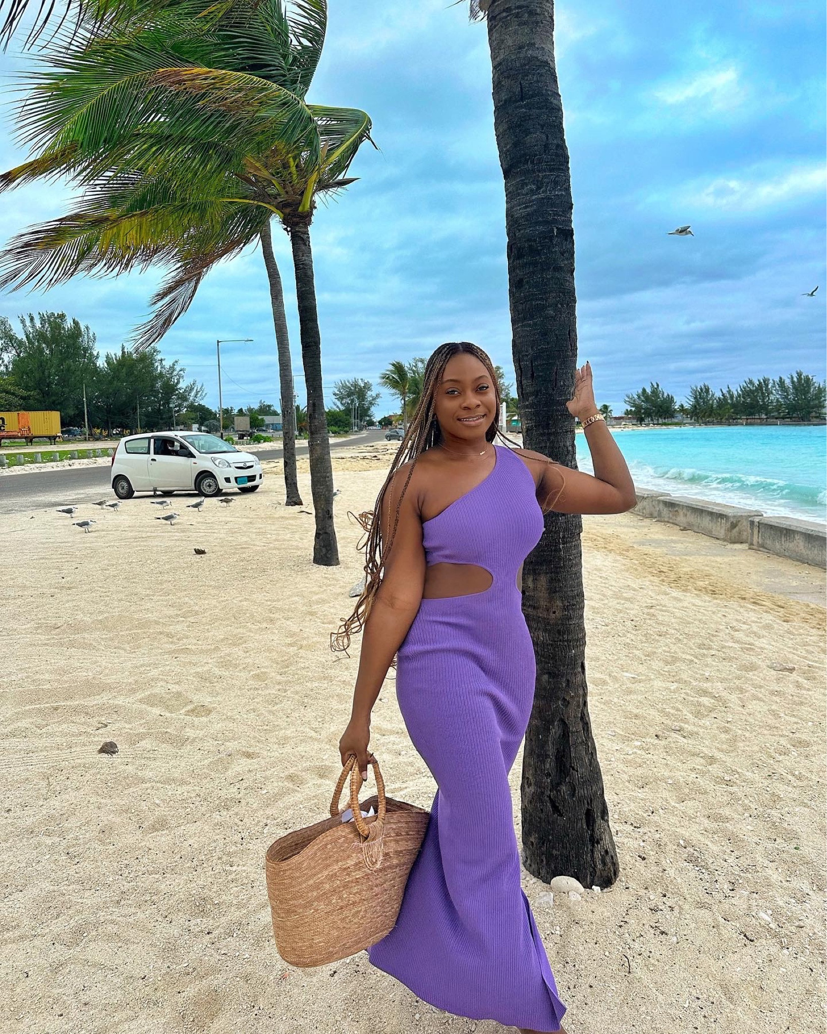 Meshki cut out purple dress. The perfect vacation dress  

#LTKHoliday #LTKFind #LTKtravel