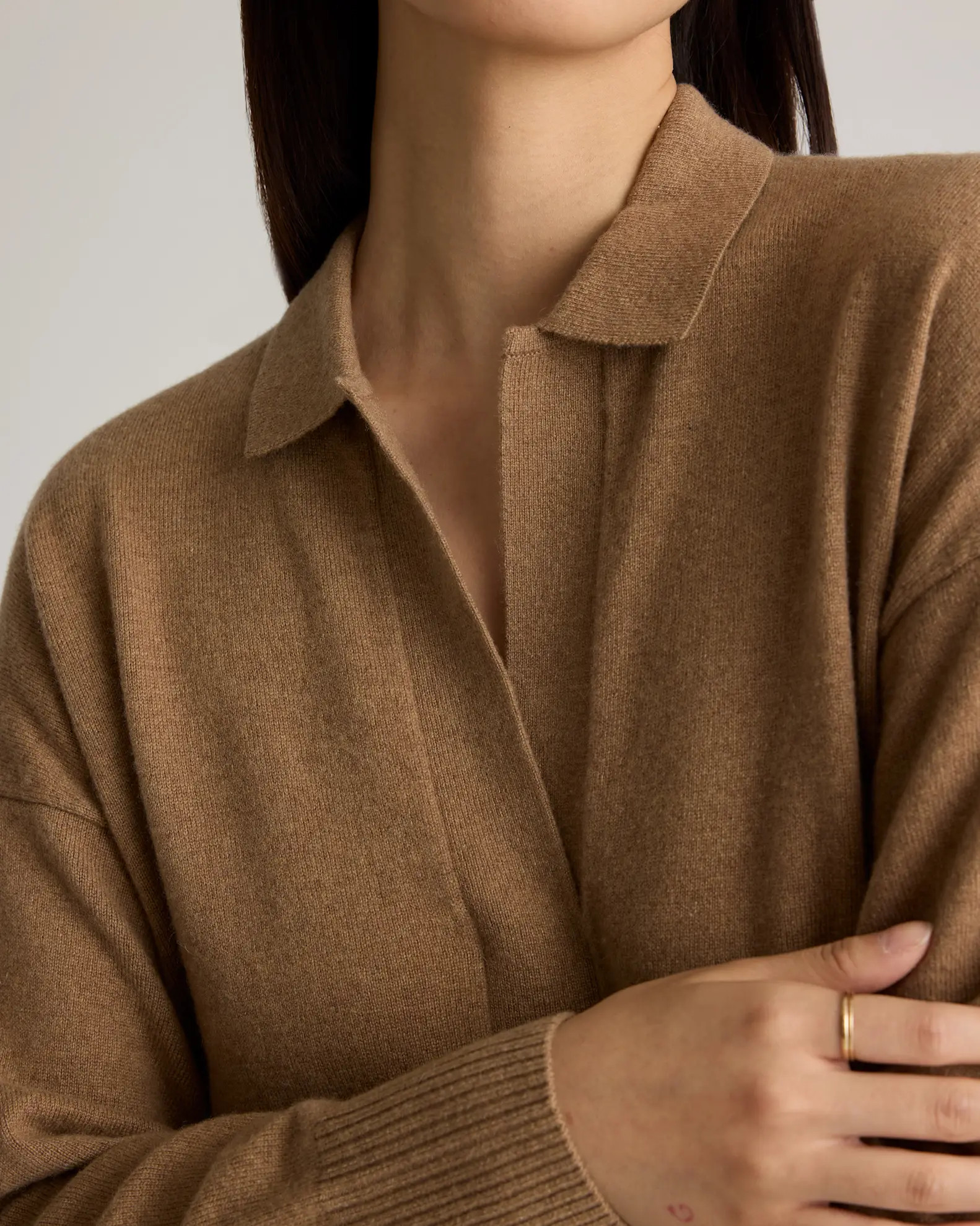 Mongolian Cashmere Polo Sweater | Quince