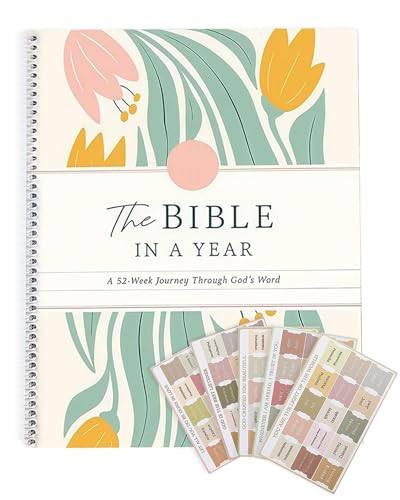 The Bible in A Year: A 52-Week Bible Study Guide for Women, A Spiral Bible Study Guide Journal, A Beautiful Year in the Bible((A4 Size) 1pc) | Amazon (US)