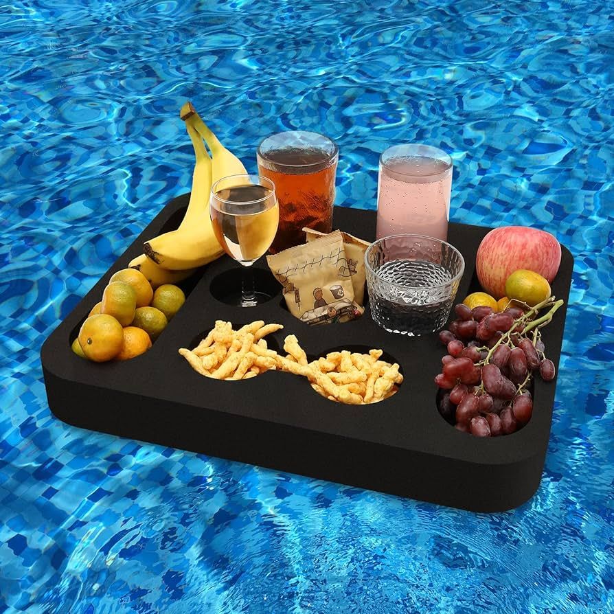 Floating Drink Holder,Refreshment Table Tray for Pool Beach Party or Hot Tub Float Loung-Versatil... | Amazon (US)
