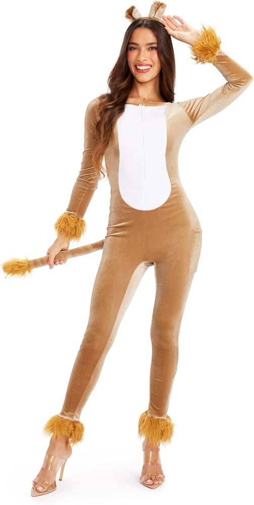 Tipsy Elves Women's Lion Bodysuit - Lion Halloween Costume | Amazon (US)
