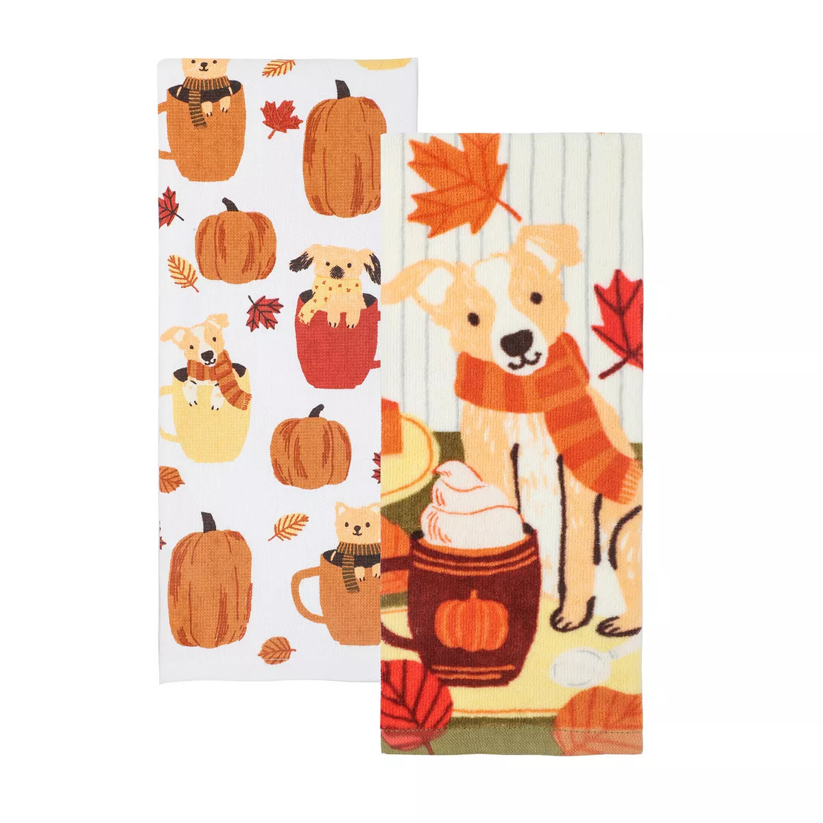 Celebrate Together™ Fall Harvest Dogs 2-Pack Terry Kitchen Towels | Kohl's