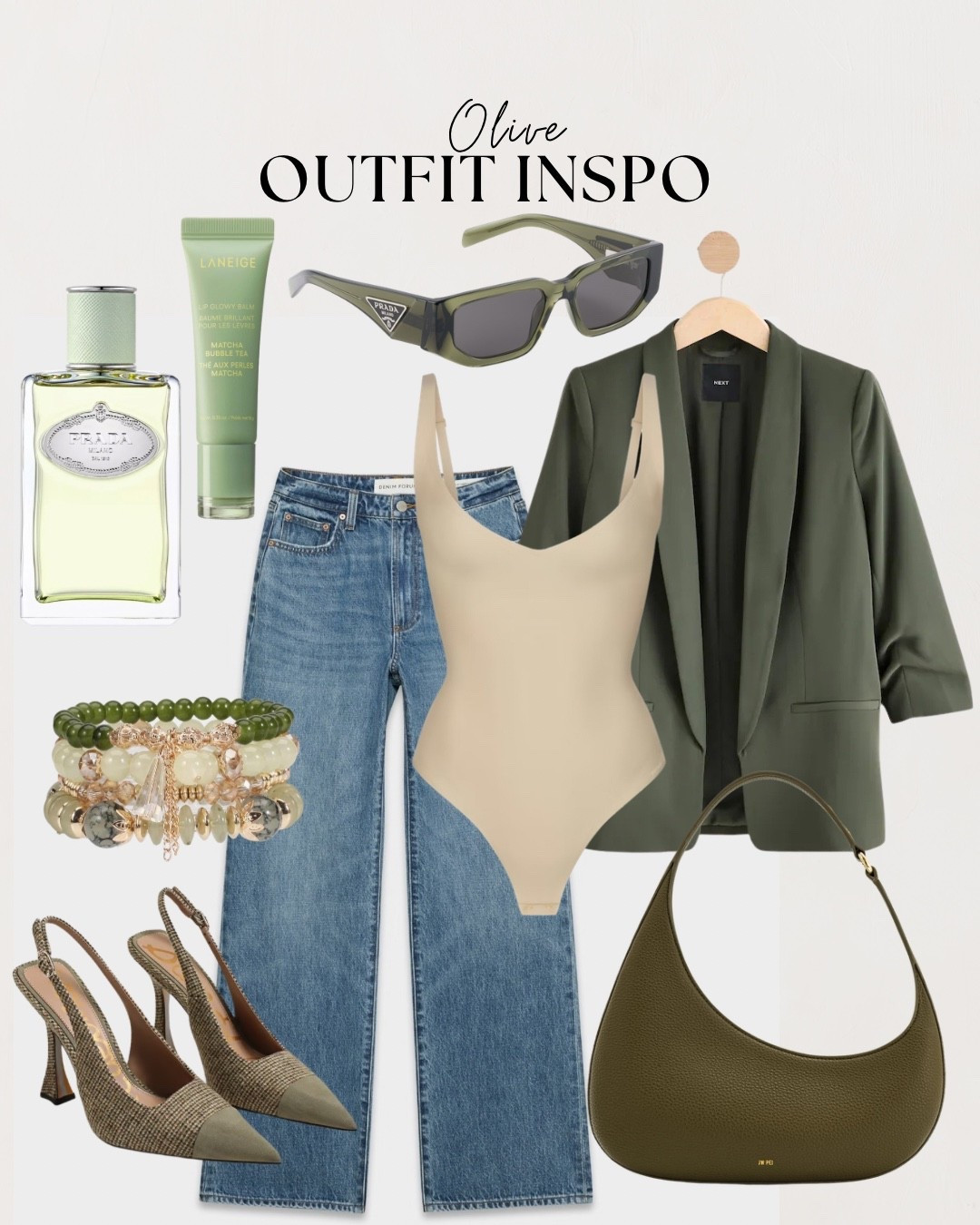 Olive outfit inspo = effortless chic 🤍
Obsessed with this neutral + olive combo… it’s giving elevated everyday with the perfect mix of denim, structure, and soft tones. Dress it up with heels or keep it casual with flats—either way, she’s a look 💅🏼

Linked all my favorites for you—this color palette is a MUST right now!

#LTKStyle #LTKFinds #NeutralStyle #OliveGreen #EverydayChic #CapsuleWardrobe #SpringStyle #FallTransition #EffortlessStyle #LTKIt #AmazonFinds #FashionInspo

#LTKootd #LTKFestival #LTKmomlife