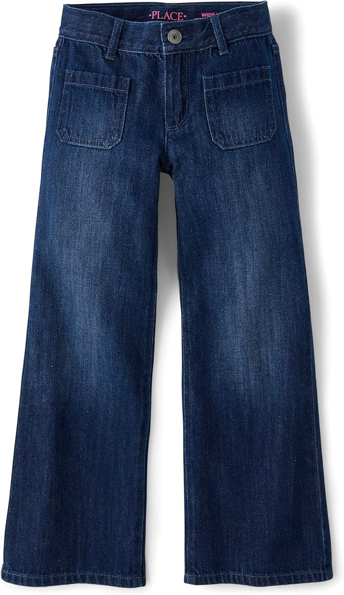 The Children's Place Girls Wide Leg Jeans | Amazon (US)