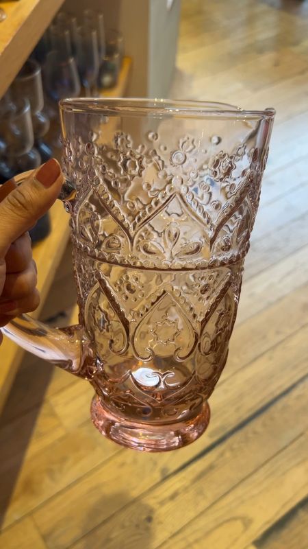 Beautiful glass pitcher with glasses, perfect for summers 



#anthrosale
#anthrofinds
#anthrohomefinds
@anthropologie


#LTKsalealert #LTKhome #LTKxAnthro