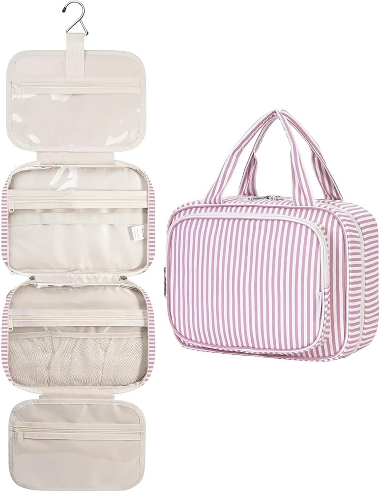 Narwey Hanging Travel Toiletry Bag for Women Wash Bag Cosmetics Makeup Bag Organizer for Travel S... | Amazon (UK)