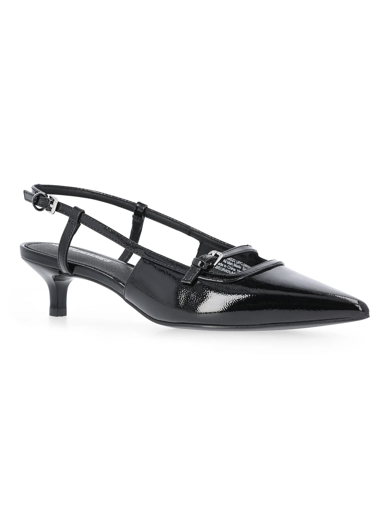 No Boundaries Kitten Heel Slingbacks, Women's | Walmart (US)