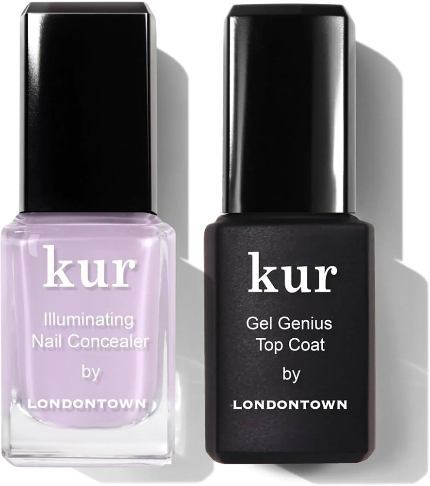 LONDONTOWN kur Nail Concealer & Gel Genius Top Coat Duo, 2 Piece Set | Amazon (US)