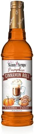 Amazon.com : Jordan's Skinny Mixes Syrups Pumpkin Cinnamon Roll, Sugar Free Coffee Flavoring Syru... | Amazon (US)