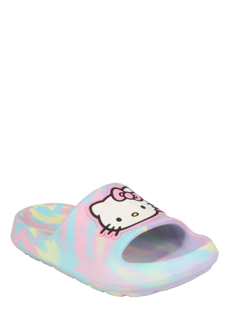 Hello Kitty Little and Big Girls License Sanrio Slides | Walmart (US)