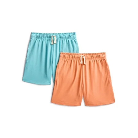 Wonder Nation Little Boys' Pull On Knit Shorts, 2-Pack, Sizes 4-10 | Walmart (US)