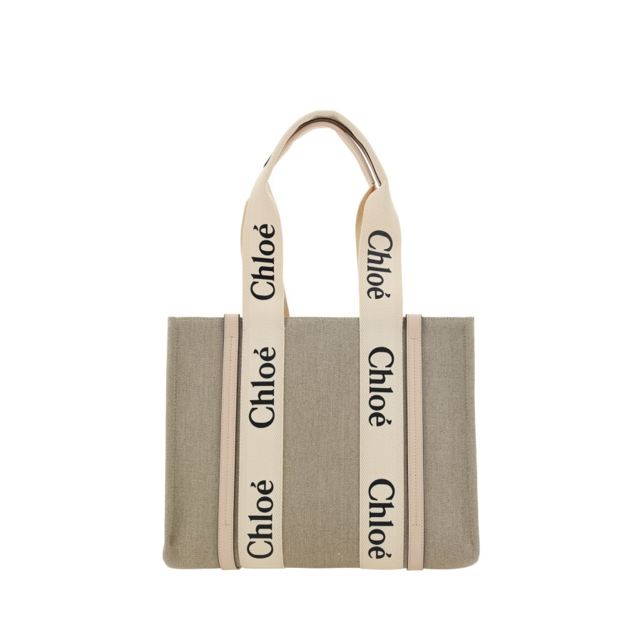 ChloÃ© Woody Tote Bag In Linen | Jomashop.com & JomaDeals.com