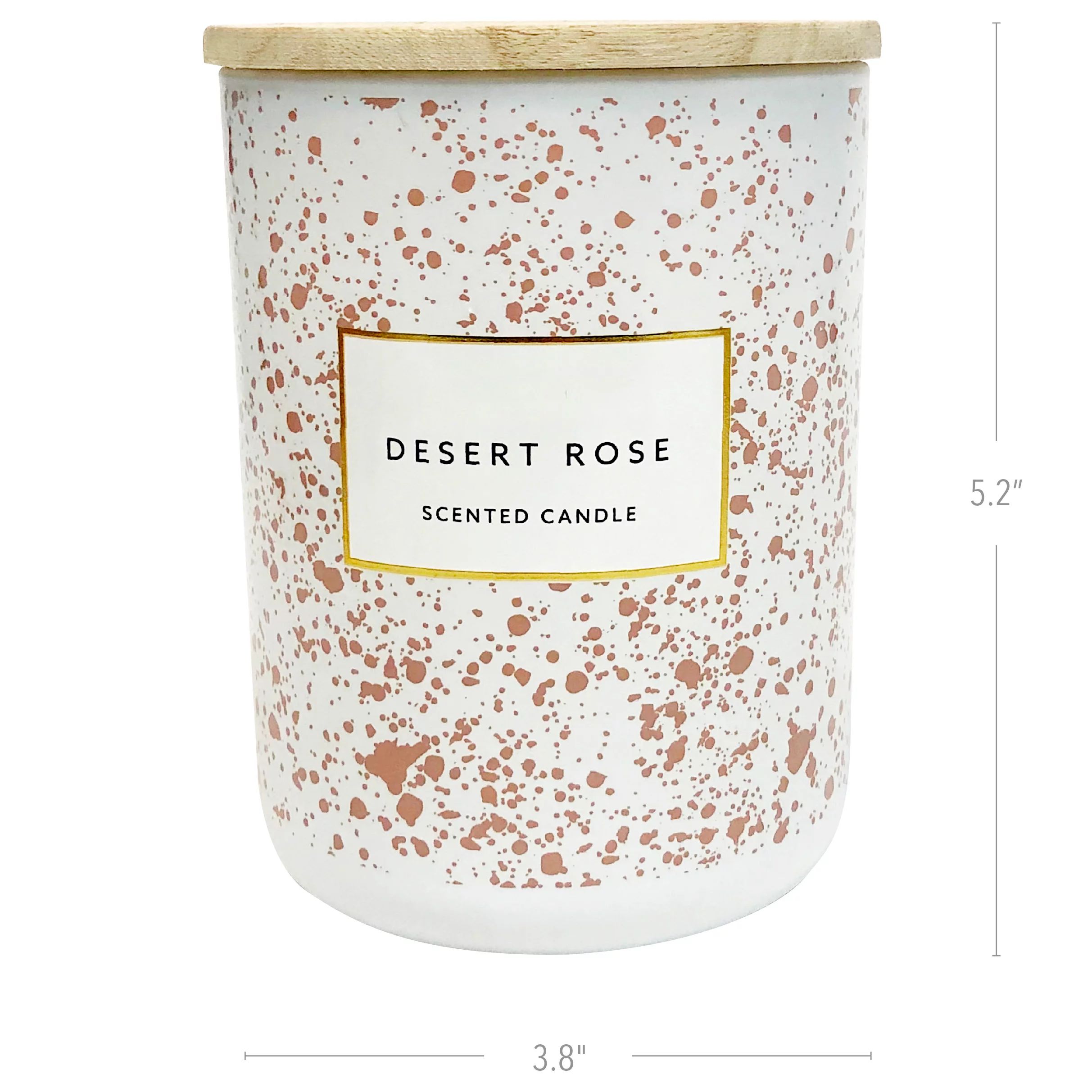 Premium Fragranced Candle Desert Rose 15oz 2-Wick Candle, White | Walmart (US)