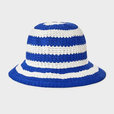 Girls' Striped Bucket Hat - Cat & Jack™ Blue/WhiteThis item is not available | Target