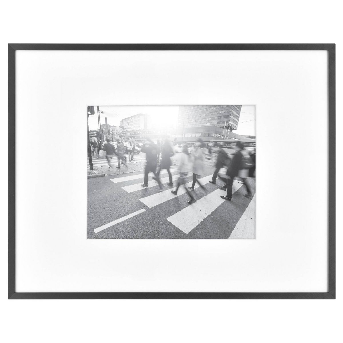 15.4" x 21.4" Matted to 11" x 17" Thin Metal Gallery Frame Black - Threshold™ | Target