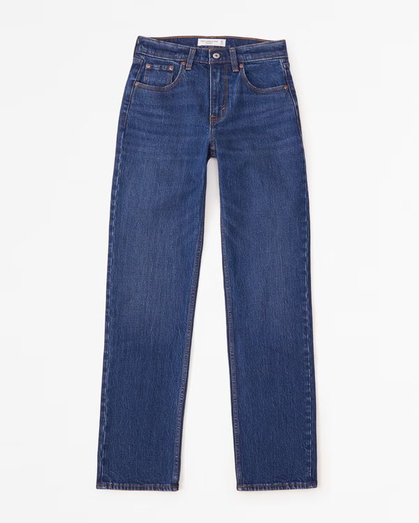 Women's Mid Rise 90s Straight Jean | Women's Clearance | Abercrombie.com | Abercrombie & Fitch (US)