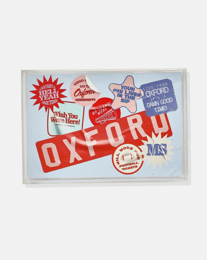 Oxford, Mississippi Small Tray  (Tailgate Collection) | Dorm Room Decor, Graduation Gift, Desk Ac... | Etsy (Global)