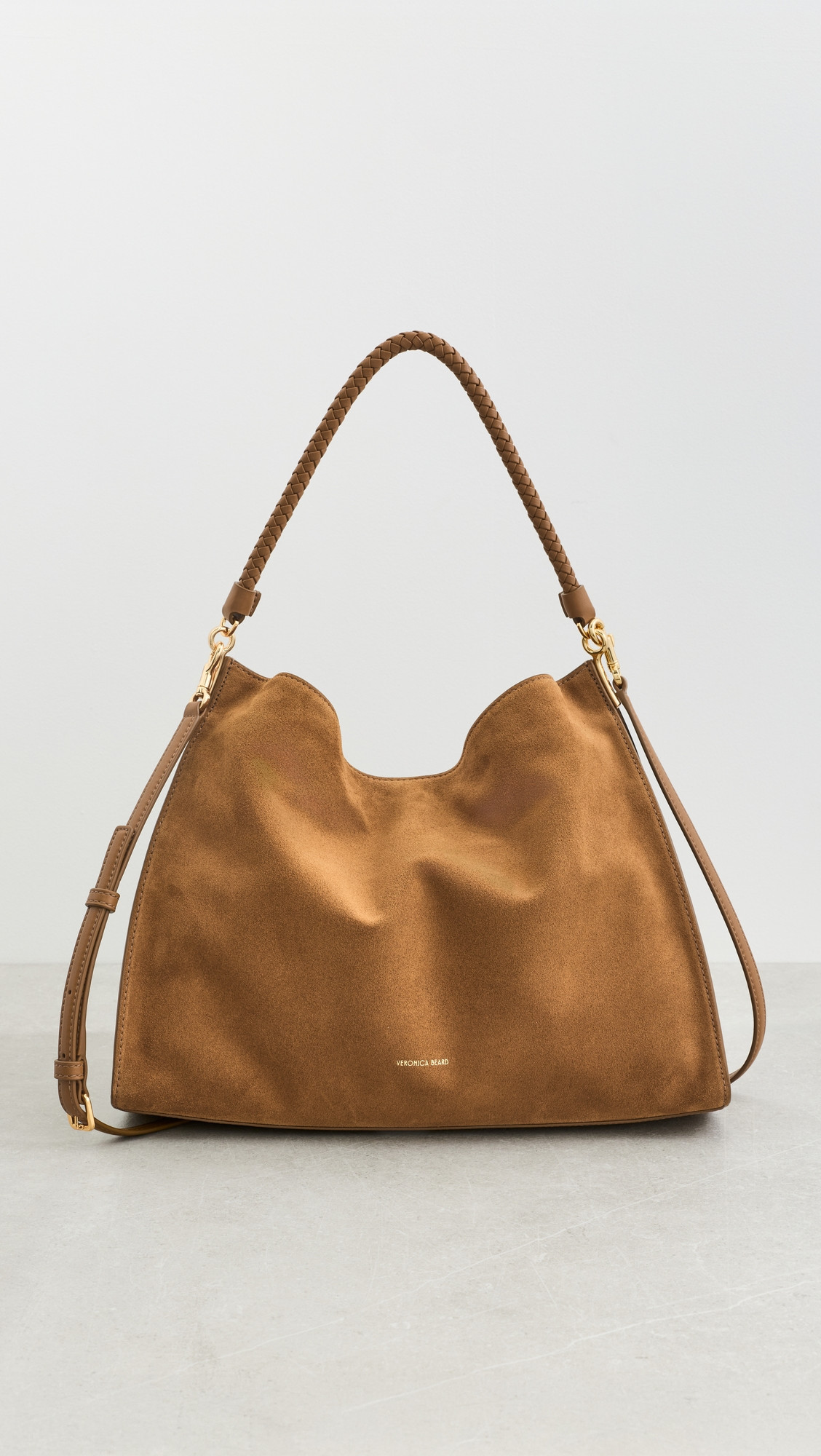 Veronica Beard Suede Vida Hobo Bag Acorn One Size | Shopbop