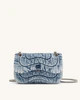 Tina Denim Quilted Chain Crossbody - Blue | JW PEI US