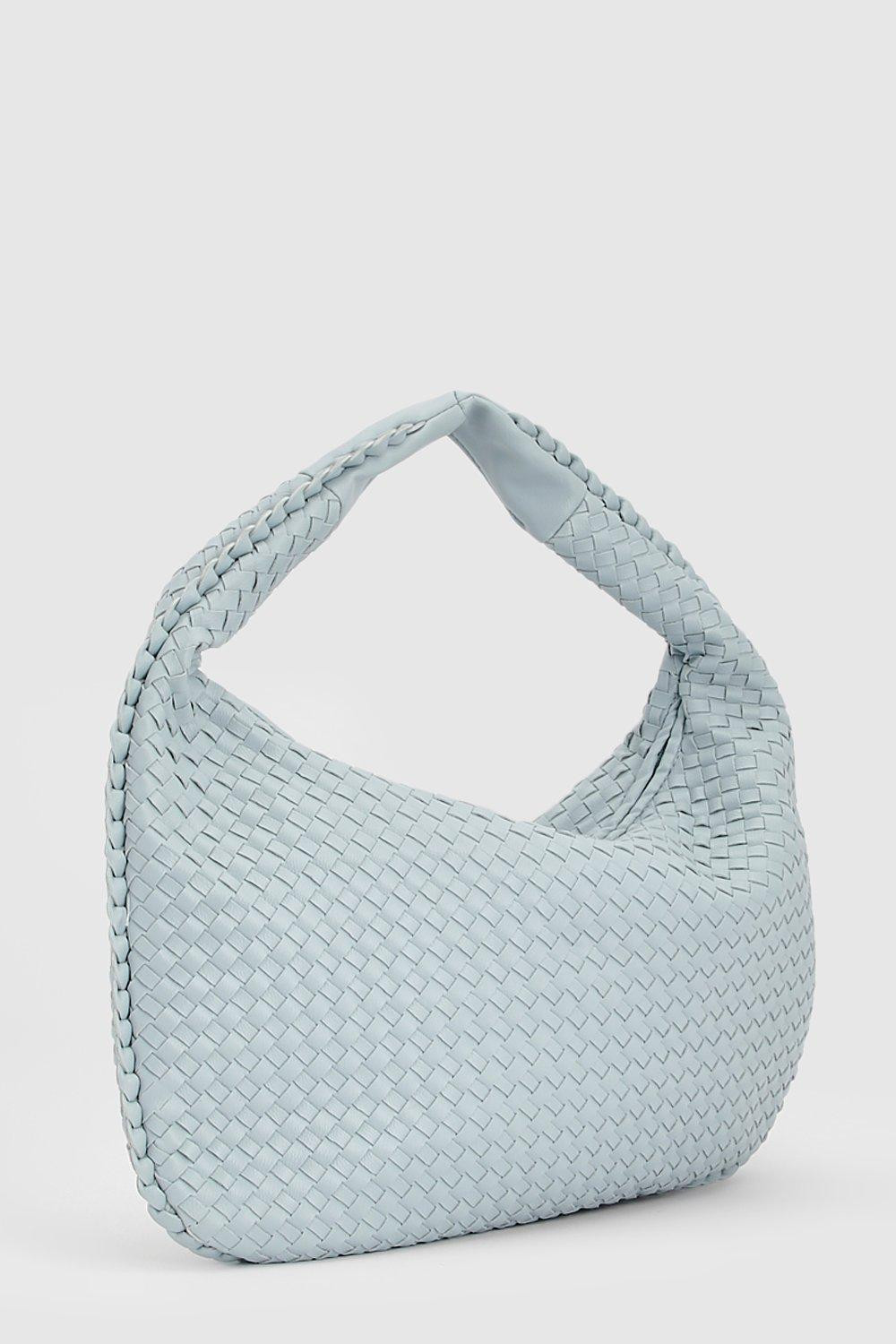 Woven Slouchy Tote Bag | Boohoo.com (UK & IE)