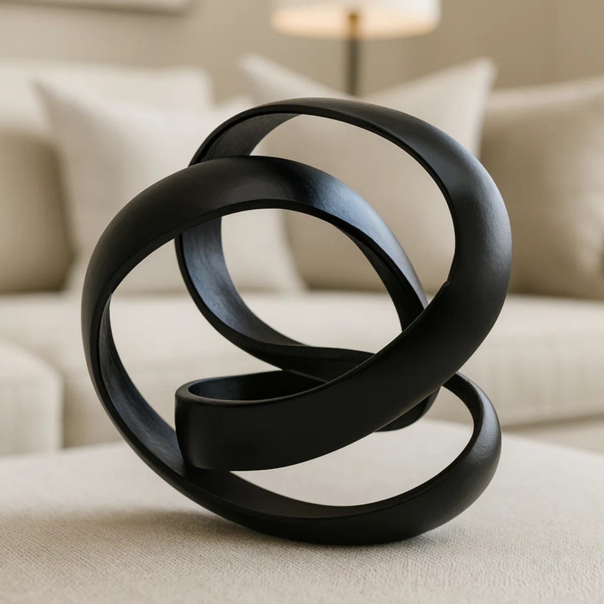 Medich Modern Aluminum Abstract Interwoven Decorative Sculpture | Wayfair North America