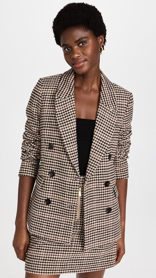 Heritage Checked Double Breasted Blazer | Shopbop