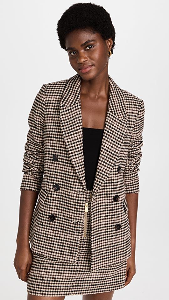 Heritage Checked Double Breasted Blazer | Shopbop