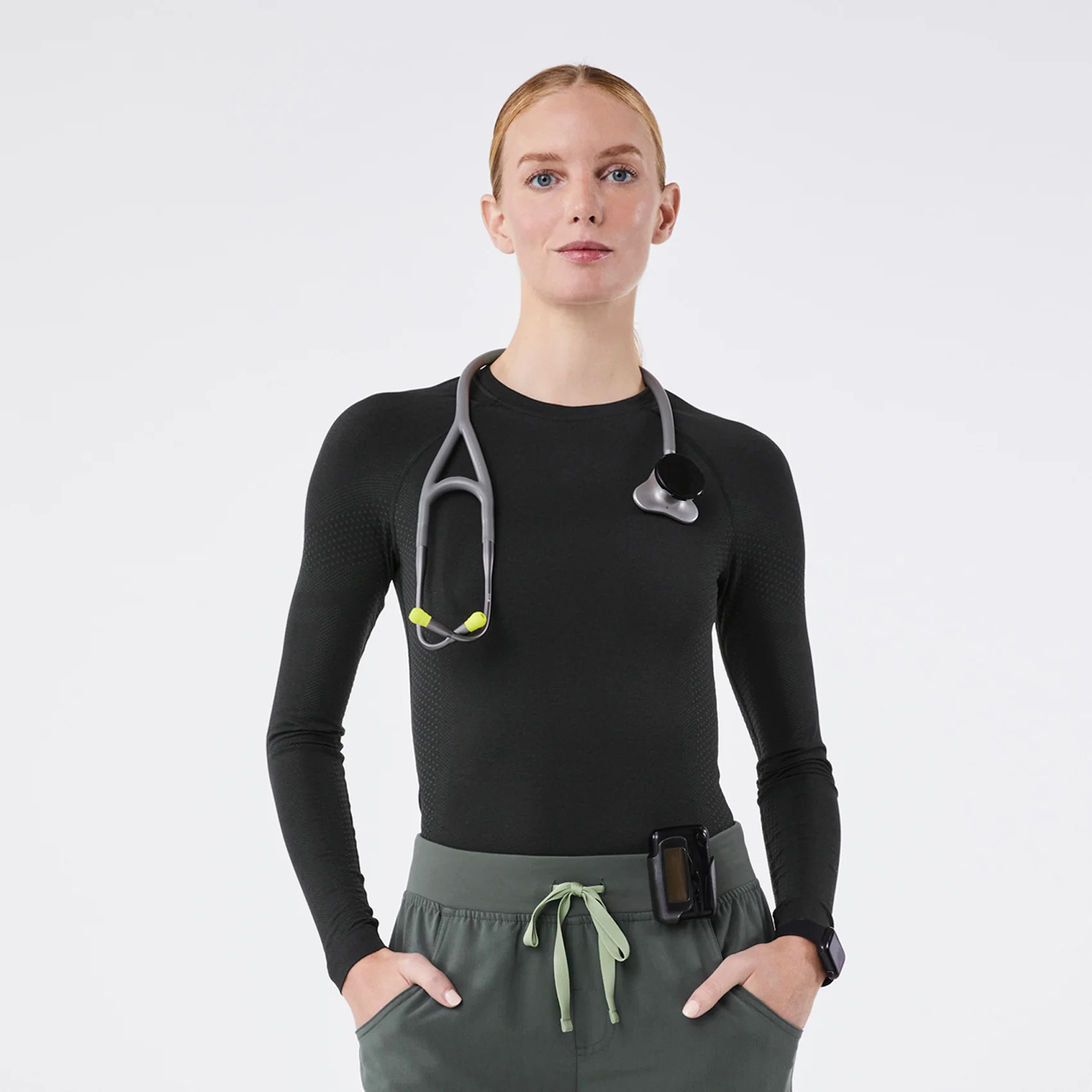 Women's Salta Seamless Longsleeve Underscrub - Bonsai · FIGS | FIGS