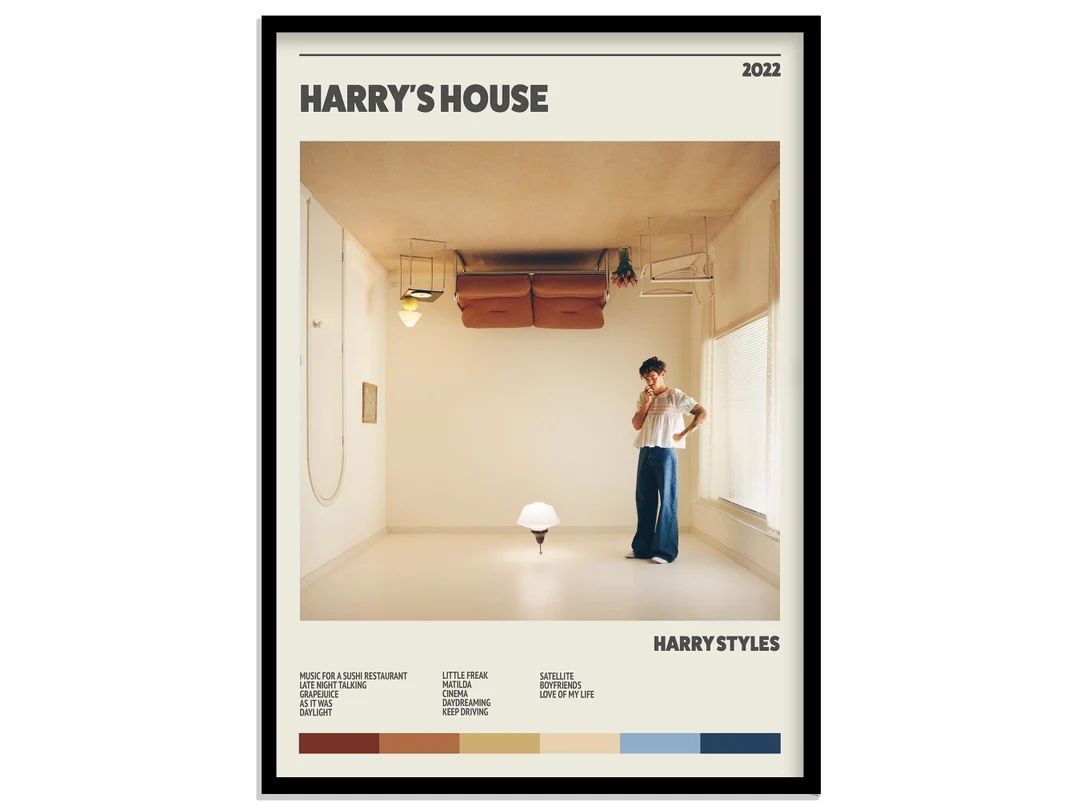 Harry Styles Harry's House Retro Music Album Poster - Etsy UK | Etsy (UK)